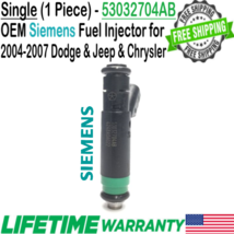 OEM Siemens x1 Fuel Injector for 2004-07 Chrysler Dodge Jeep Mitsubishi 4.7L V8 - £37.58 GBP