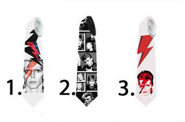 Men necktie with David Bowie Labyrinth original and custom print - £20.43 GBP