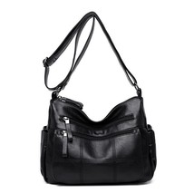 Fashion 2022 New Women Shoulder Bags Soft Pu Leather Large Capacity Casual Solid - £45.99 GBP