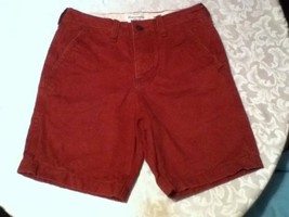 Boys-Size 14-(28)-Abercrombie-shorts-red-4 button fly opening. - £11.98 GBP