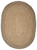 7 Natural Toned Oval Shaped Area Rug - $260.05 CAD