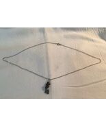 Silver Tone Necklace Garnet &amp; Celtic Charm - $182.59 MXN