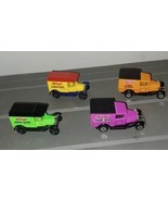 Matchbox Model A Ford Kellogg&#39;s Cereal Lot of 4 1979 1989 Vintage Mini W... - £14.37 GBP