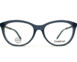 bebe Eyeglasses Frames BB5141 WONDER 400 SAPPHIRE Round Swarovski 54-16-135 - £38.93 GBP