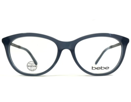 bebe Eyeglasses Frames BB5141 WONDER 400 SAPPHIRE Round Swarovski 54-16-135 - $49.49