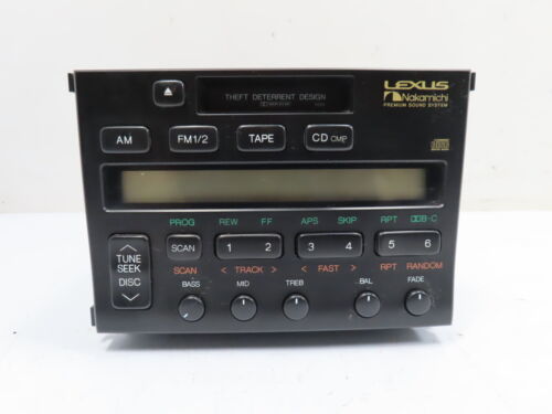 96 Lexus SC400 #1262 Radio, Premium Cassette CD Player AM FM C724UL0A - £77.89 GBP