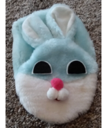 Easter Blue &amp; White Plush Easter Bunny Rabbit Hand Puppet - $2.00