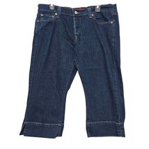 Levi's Low Slouch Stretch Cropped Capri Jeans Dark Wash Y2K Style Size 1... - $19.99