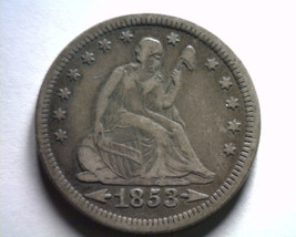 1853 Arrows &amp; Rays Seated Liberty Quarter Extra Fine Xf Extremely Fine Ef Nice - £171.86 GBP