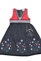 Norwegian bunad for girls with purse Embroidered Scandinaviad ess Size E... - £35.04 GBP