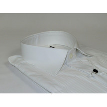 Men's Makrom Turkey Formal Tuxedo Shirt Cotton Lay-down  5676-420 White image 4