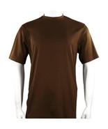 Men Dressy T-Shirt  Log-In Uomo Soft Crew Neck Silky Short Sleeves 218 C... - $752.14 MXN