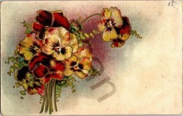 Embossed Bouquet of Flowers Floral Postcard Vintage Written Postmarked Alabama - £14.68 GBP
