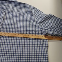 Classic Collection Regular Fit Men's Blue & White Check Button-Down Shirt Sz 3XL image 6