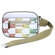 NWB Michael Kors Convertible Belt Purse White Gay Pride 35S3GTTN5Y Gift Bag FS - £77.38 GBP