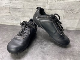Adidas Baseball Cleats Youth Kids 1.5M Rundown Shoes Black White Athleti... - $19.62