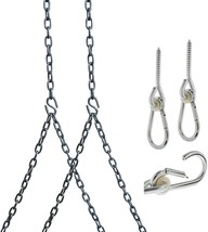 Heavy-Duty 700 Lb Stainless Steel Porch Swing Hanging Chain Kit (8 Foot,... - £82.92 GBP