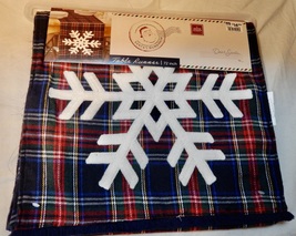 Christmas Table Runner 72&quot; x 13&quot; Snowflake Winter Wonder 100% Cotton NIB 273A - £8.64 GBP