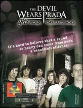 The Devil Wears Prada 2011 GHS guitar strings &amp; Rocktron advertisement a... - £3.36 GBP