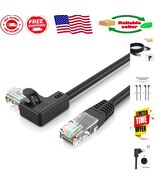 6FT Right Angle CAT6 Ethernet Cable - 1Gbps Speed, Gold-Plated Connectors - $21.25 CAD