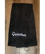 TaylorMade Embroidered Golf Towel 16x26 Black - £13.43 GBP