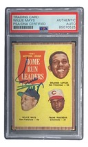 Willie Mays Signed 1962 Topps #54 San Francisco Giants Trading Card PSA/DNA - £1,008.03 GBP