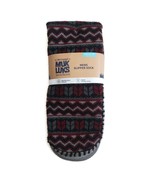 MUK LUKS Mens Slipper Socks Size L/XL Shoe Size 11/13 Maroon Warm Comfor... - £15.68 GBP