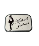 Michael Jackson King of Pop Metal Belt Buckle Shiny Unisex White Glossy - $17.05