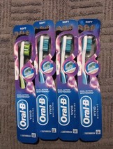 4 Pc Oral-B Vivid Whitening Toothbrushes, Soft (L38) - £14.03 GBP