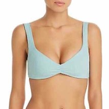 Nwt Tavik Pia Matte Ribbed Bikini Top In Aqua Size Xs - £22.28 GBP