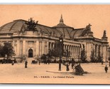 La Grand Palais Palace Parigi Francia Unp DB Cartolina S17 - $3.03