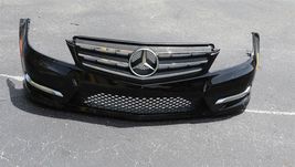 12-14 Mercedes C300 Sdn Front Bumper Sport Package w/o headlamp washers or Park image 4