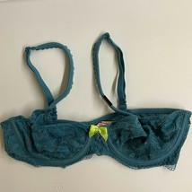 Victoria&#39;s Secret Body by Victoria Lace Unlined Demi Bra Size 34B turquoise - £18.68 GBP