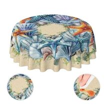 YETTA YANG Scandinavian Gnome Christmas Waterproof 60in Round Tablecloth - $273.00 MXN YETTA YANG Scandinavian Gnome Christmas Waterproof 60in Round Tablecloth - $273.00 MXN