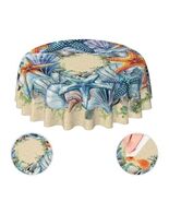 YETTA YANG Scandinavian Gnome Christmas Waterproof 60in Round Tablecloth - €12,74 EUR