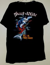 Great White Concert Shirt Vintage 1987 Bite Back Offishal Tour Single St... - £131.72 GBP