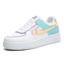 Women Sneakers White Tennis Women Shoe Candy Colors 36 - £15.75 GBP