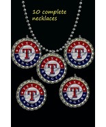 Texas Rangers baseball  party favors lot of 10 necklaces necklace - $18.52 CAD