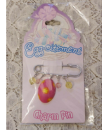 Cute Easter Brooch or Pink Easter Egg Charm with Beads Free Shipping - £8.17 GBP