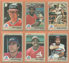 1983 1984 1985 Fleer Chicago White Sox Team Lot 34 Harold Baines Greg Luzinski ! - £5.30 GBP