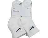 Nike Everyday Plus Cushioned Ankle Socks 6 Pack Men&#39;s 8-12 White NEW SX6... - $26.98