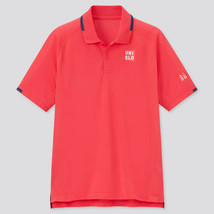 Uniqlo 2021 Roger Federer French Open Dry-EX Polo Shirt (Red) Usa Sizing Medium - £77.57 GBP