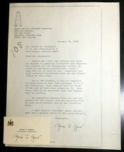 1968 Spiro Agnew For Vice President Photocopied Letter Governor Signatur... - £19.53 GBP