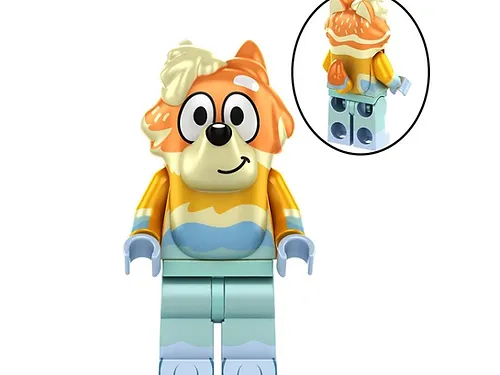 Building Custom Rad Bluey Cartoon Minifigure Action Figures - £6.18 GBP