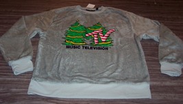 SOFT! WOMEN&#39;S TEEN MTV CHRISTMAS Sweatshirt XL NEW w/ TAG Holiday - £27.18 GBP