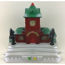 Geotrax Christmas Toy Town Holiday Express Accessory Station Clock Track... - $49.45