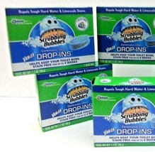 4 X Scrubbing BubblesVanish Drop-Ins Toilet Cleaning Tablet 1 ea New Sealed - £17.38 GBP