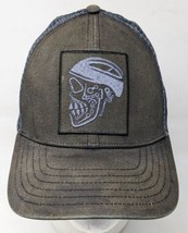 Mountain Hardwear Skull X-Ray Distressed Snapback Mesh Trucker Hat Baseb... - $14.84
