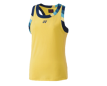 YONEX 24S/S Women&#39;s Tennis Sleeveless Tank Sportswear Top Yellow NWT 207... - £63.44 GBP