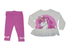 NWT Unicorn Tee Gymboree Pink Leggings Size 12-18 Months NEW - £14.34 GBP